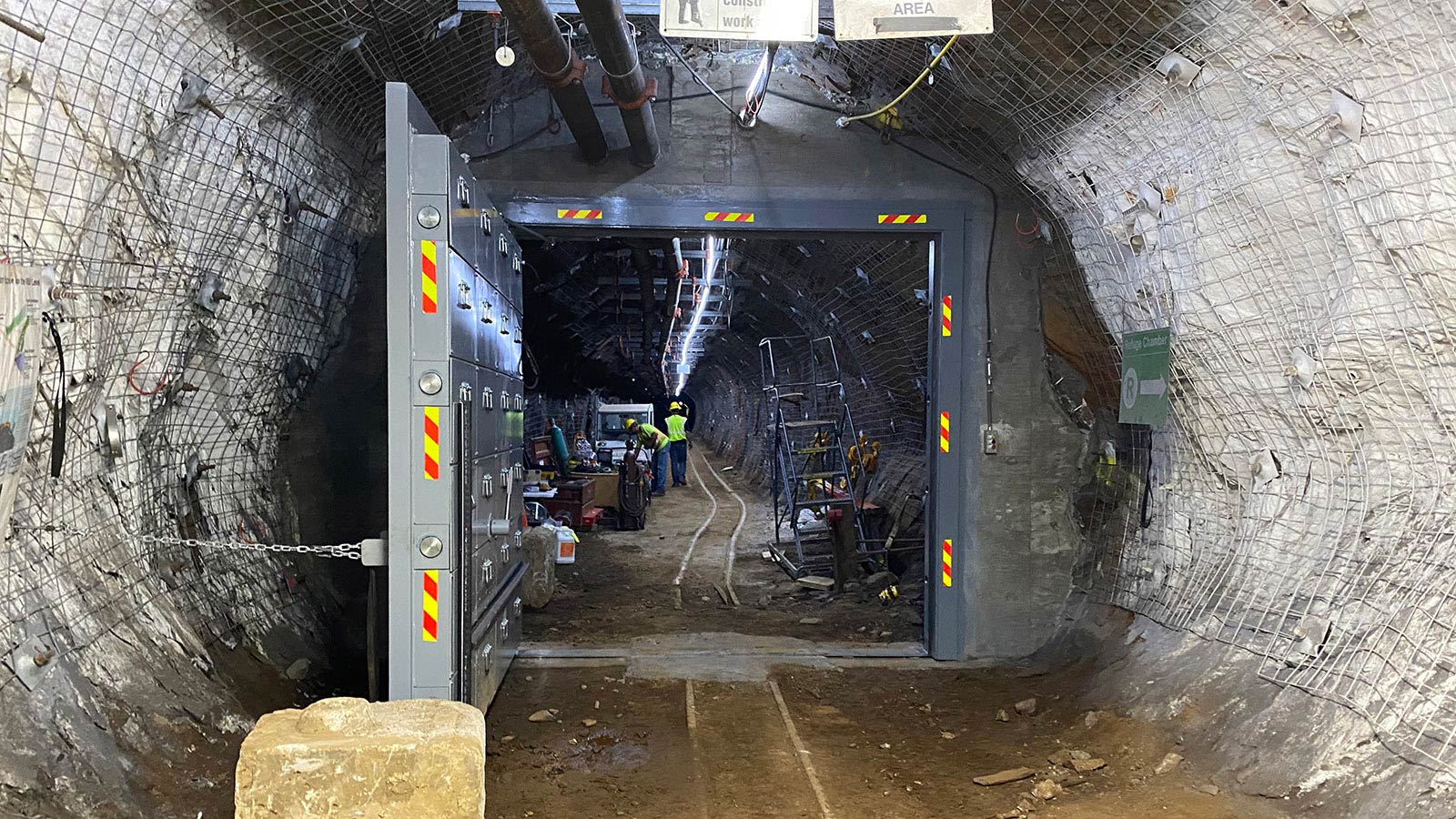 Open Blast Door in underground mine