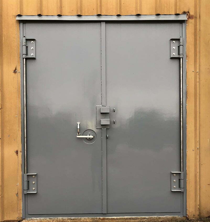 exterior photo of forced protection door
