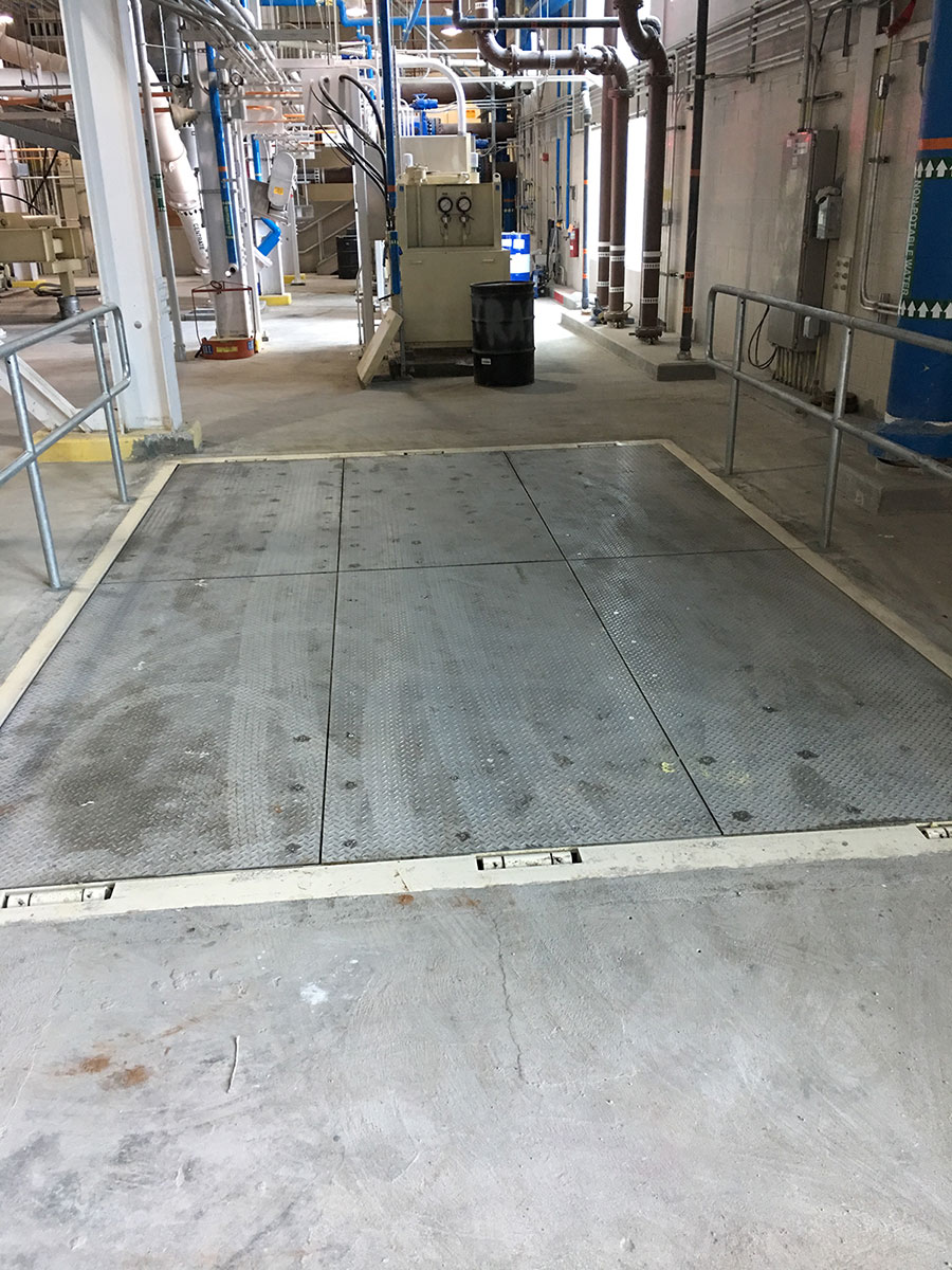 Floor Hatch on Treatment Facility