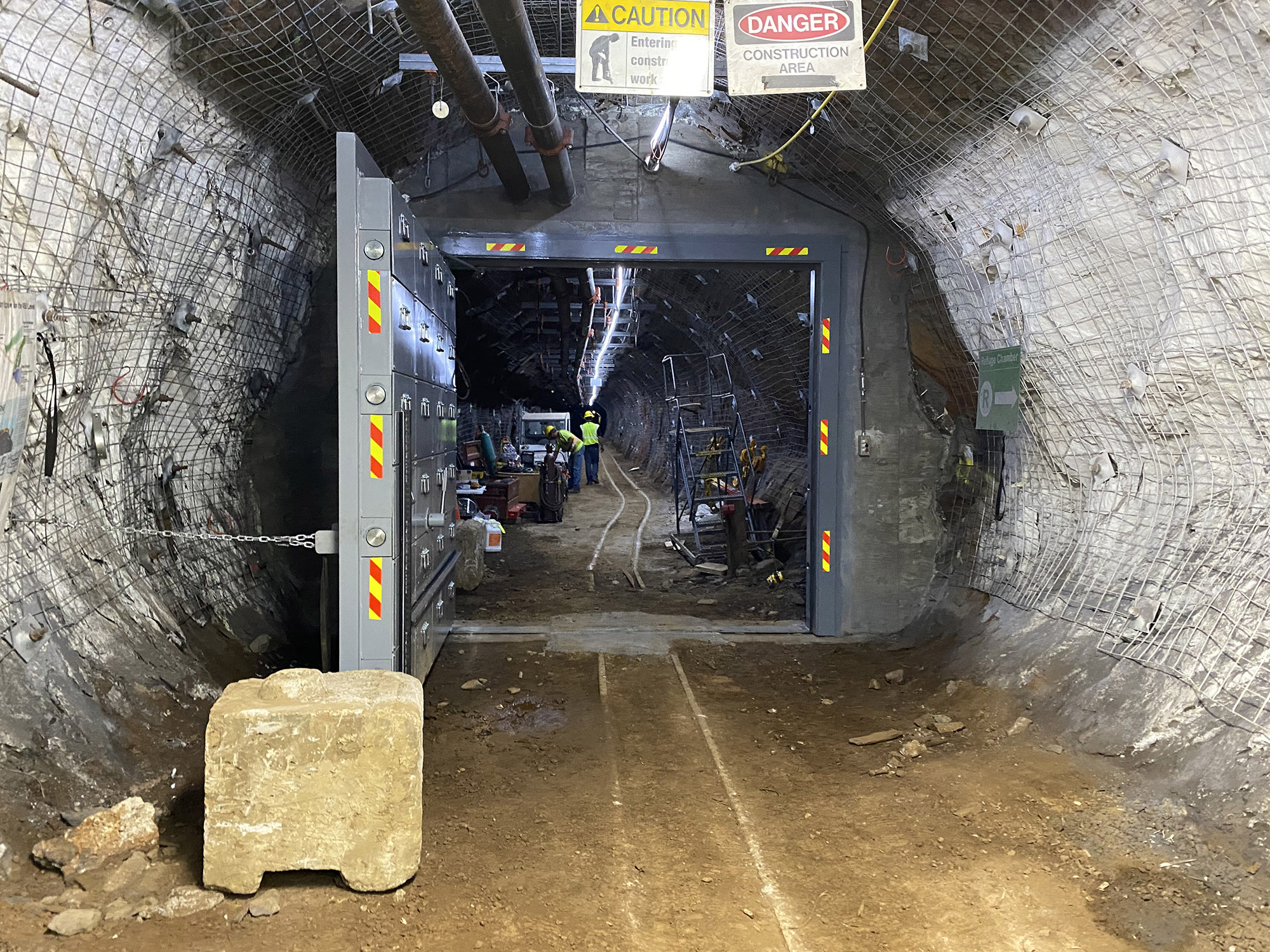 Open Blast Door in underground mine