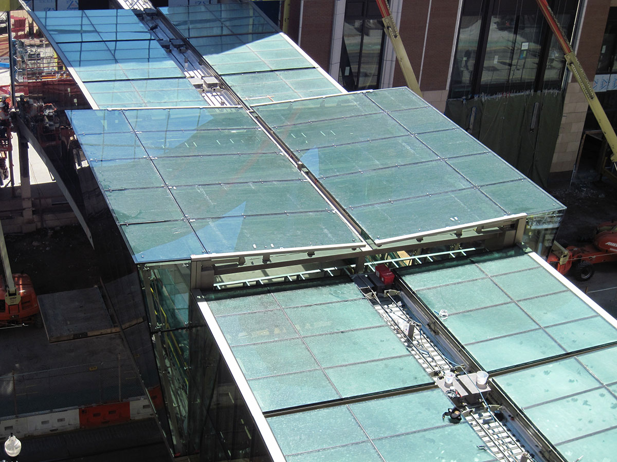 glazed roof hatch for commercial application