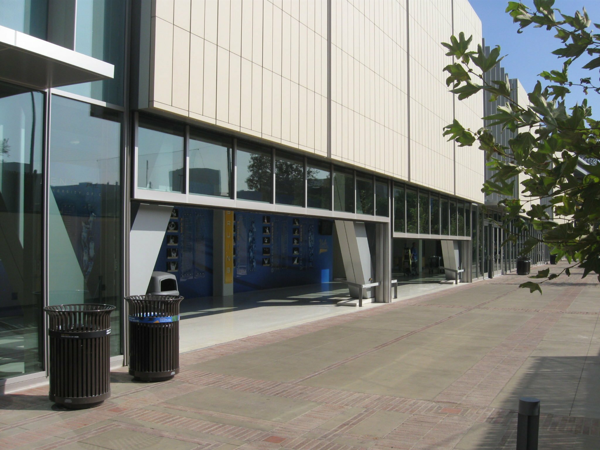 Glazed Vertical Lift Door on Pauley Pavilion UCLA