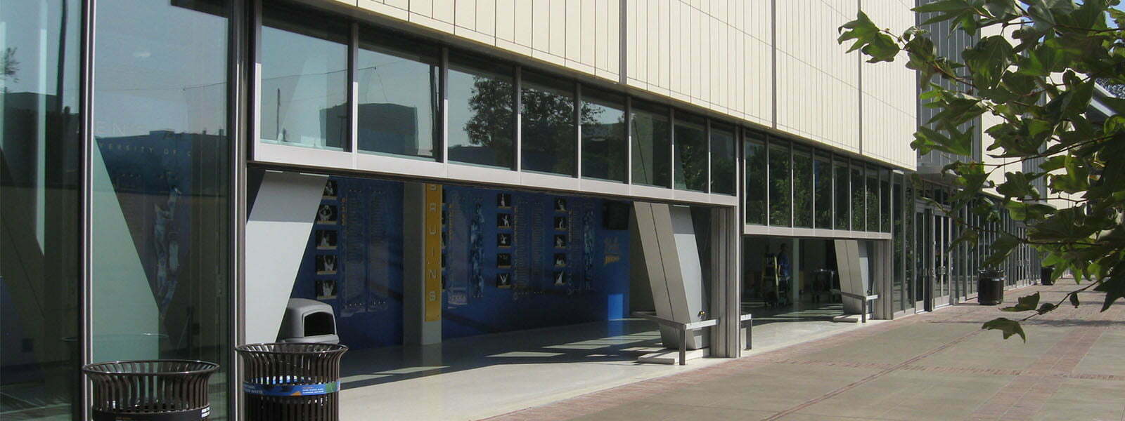 Glazed Vertical Lift Doors on the UCLA Pauley Pavilion