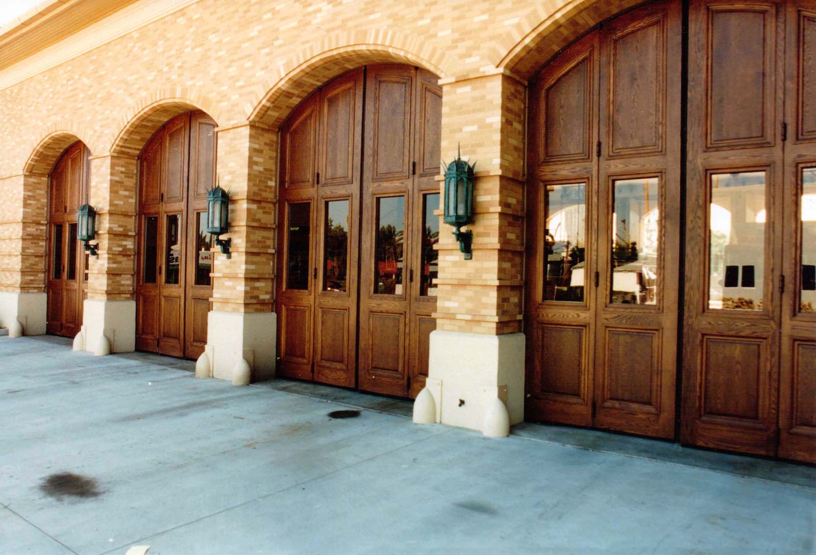 Oak Clad Hollywood Fire Station Doors
